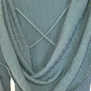 A green sparkly dress